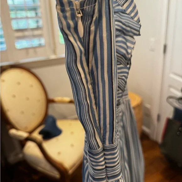 Carolina K Blue Striped Maxi Dress - Picture 9 of 9